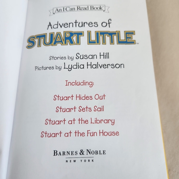 Adventures Of Stuart Little | I Can Read Book | Hardcover | 4 Stories | 128 Page - Picture 2 of 11